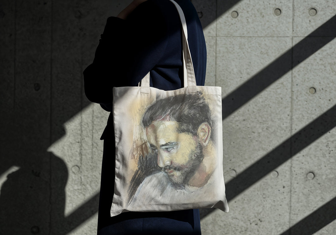 Tote bag oil painting